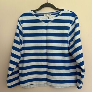 Alex Mill Lakeside Tee in Bold Stripe